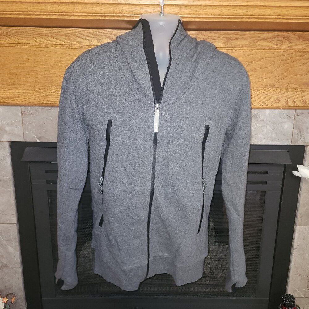 Bench Full Zip Warm Jacket Hoodie Sherpa Lined with Thumbholes